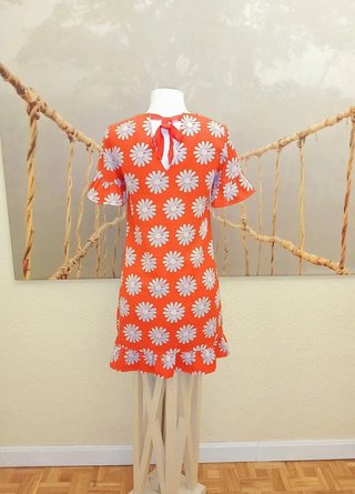Vestido Mademoiselle La Redoute Naranja Flores