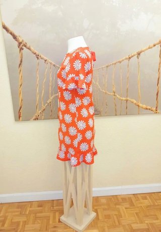Vestido Mademoiselle La Redoute Naranja Flores