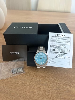 Reloj Citizen Tsuyosa 41mm Azul Turquesa
