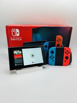 Nintendo Switch V2 Neon Blu Rosso Boxata CIB Test