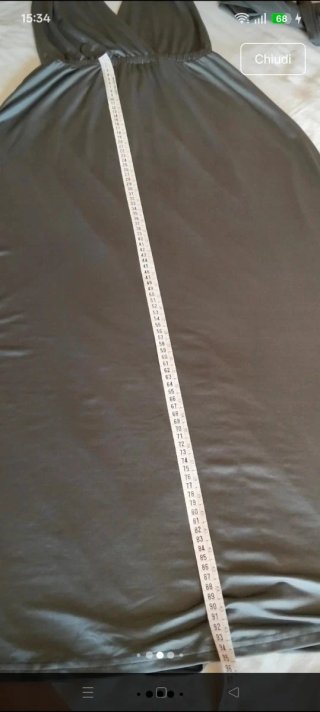 Abito lungo grigio taglia unica