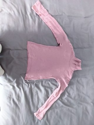 Jersey cuello alto rosa talla 10