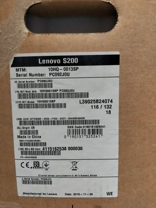 PC Sobremesa Lenovo S200 TWR Pentium N3700 4/500GB