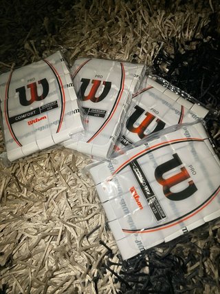 60 Overgrip Wilson Pro bianchi per tennis e padel