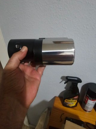 Cola de escape doble cromada