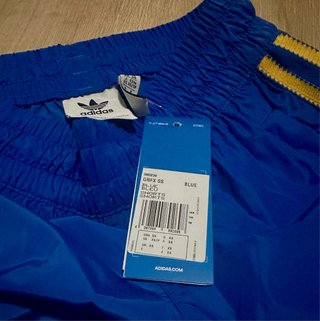 Shorts Adidas Talla XS Azul y Amarillo