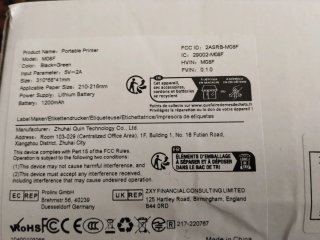 Impresora Térmica Phomemo Blanca