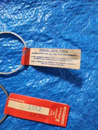 LOTE Aros de pistón BOLACO Y OTROS