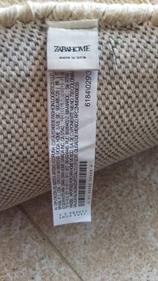 Alfombra Zara Home Beige Nueva