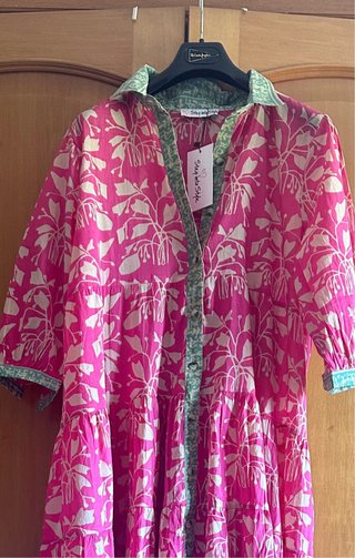 Vestido camisero largo boho chic