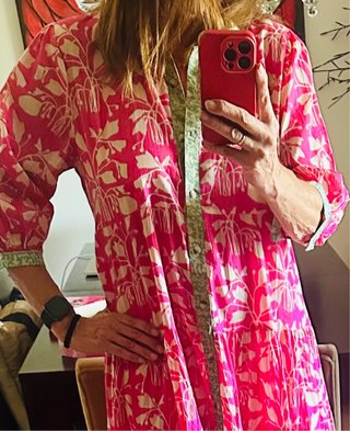 Vestido camisero largo boho chic