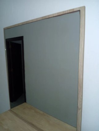 Entradita de madera con espejo