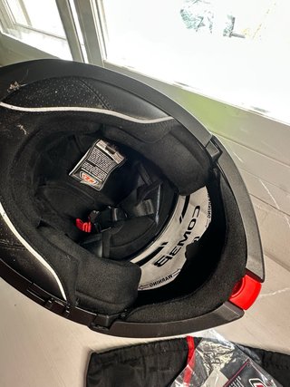 Casco Moto Nzi Gris y Amarillo