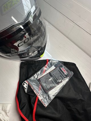 Casco Moto Nzi Gris y Amarillo