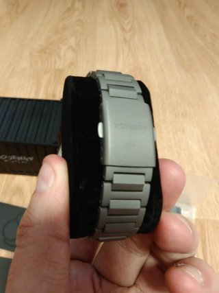 BODERRY Landmaster GMT Reloj Gris/Amarillo