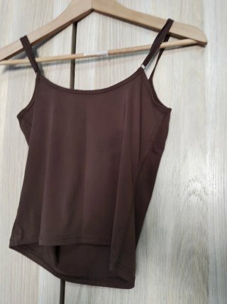 Camiseta tirantes Stradivarius Marrón Talla S
