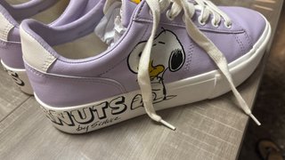 Zapatillas Snoopy Pull&Bear Morado Talla 38