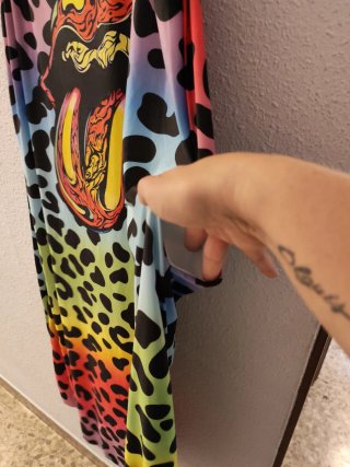 Vestido largo estampado Rolling Stones talla única