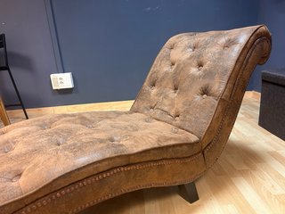 Diván Chesterfield Vintage Marrón
