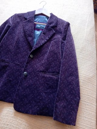 Chaqueta Terciopelo Pilar Prieto Granate