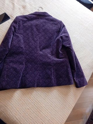 Chaqueta Terciopelo Pilar Prieto Granate
