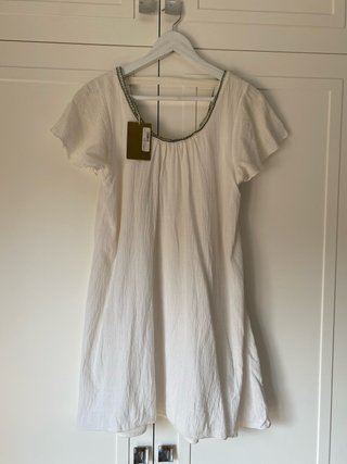 Vestido bambula ibicenco Coconut Talla Única