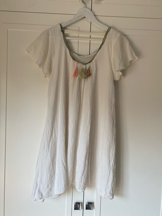 Vestido bambula ibicenco Coconut Talla Única
