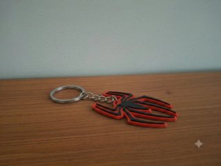 Portachiavi Spiderman Rosso Nero
