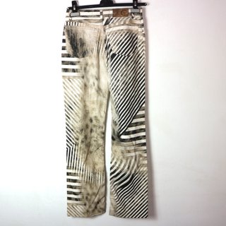 PANTALONI ROBERTO CAVALLI JUST ZEBRA 40 VINTAGE