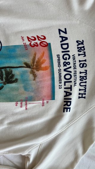 Sudadera Zadig & Voltaire Blanca