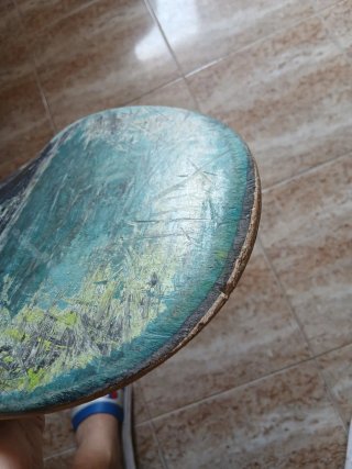 Skate Board Negro y Verde