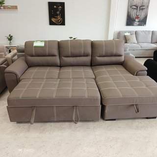 Sofá Cama Chaise Longue Farrar Marrón