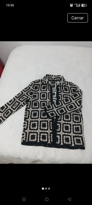 Sobrecamisa crochet Zara Talla M