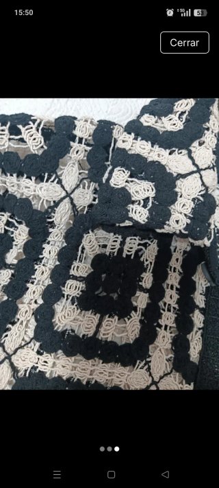 Sobrecamisa crochet Zara Talla M