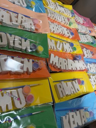 Kit para pintar figuras de yeso