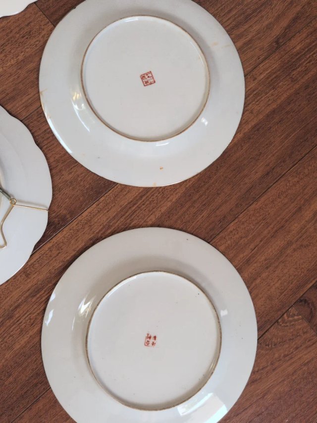 Lote de 12 platos decorativos vintage