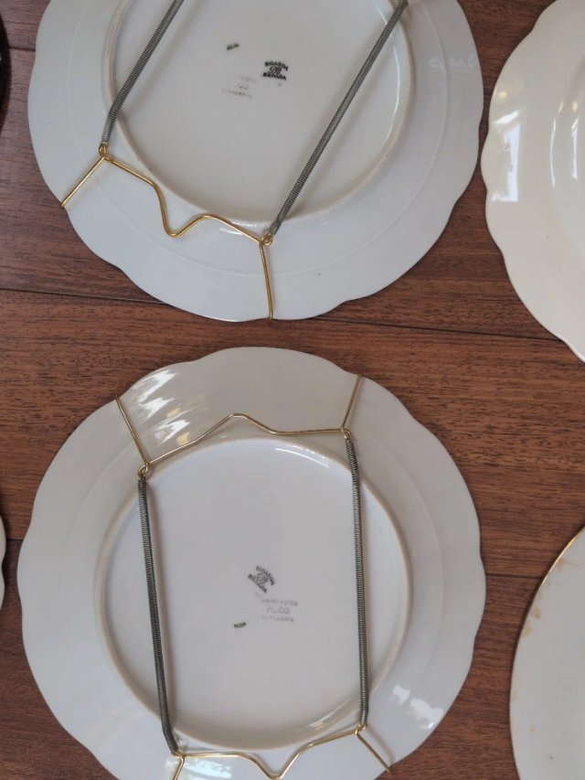 Lote de 12 platos decorativos vintage