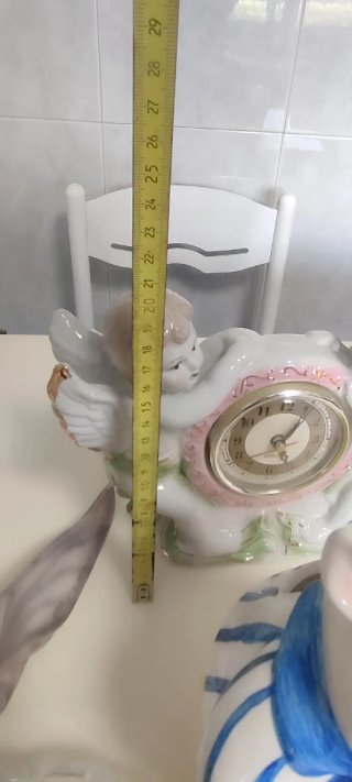 Lote figuras cerámica y cristal