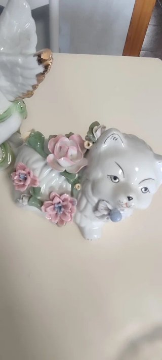 Lote figuras cerámica y cristal