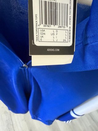 Sudadera Adidas Azul y Blanca Nueva