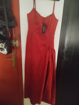 Vestido largo rojo fiesta
