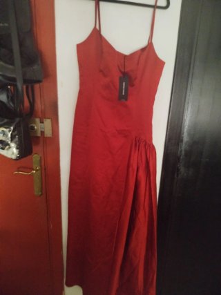 Vestido largo rojo fiesta