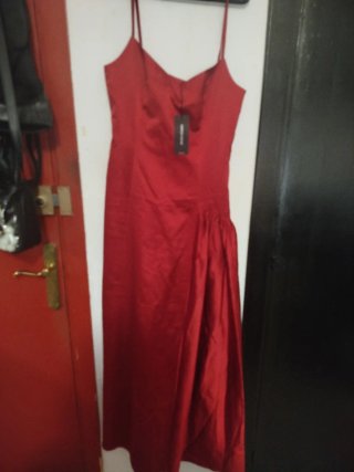 Vestido largo rojo fiesta