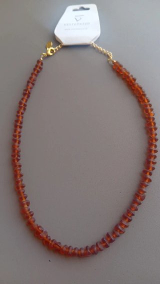Collana Vestopazzo con perle arancioni