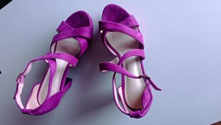 Sandalias buganvilla tacón tiras