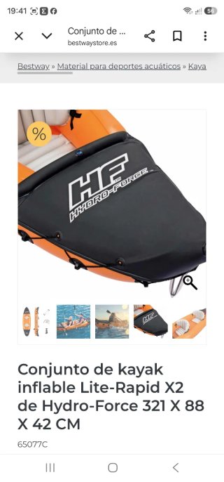 Kayak Hinchable Bestway Hydro-Force Lite-Rapid X2