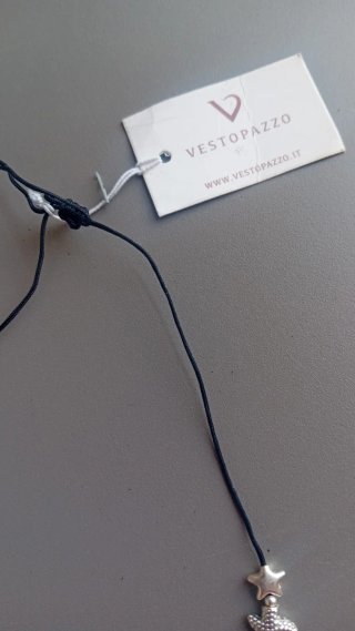 Collana Vestopazzo Stelle Argento