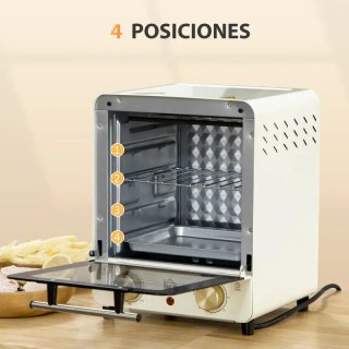 Horno eléctrico Homecom - 15L
