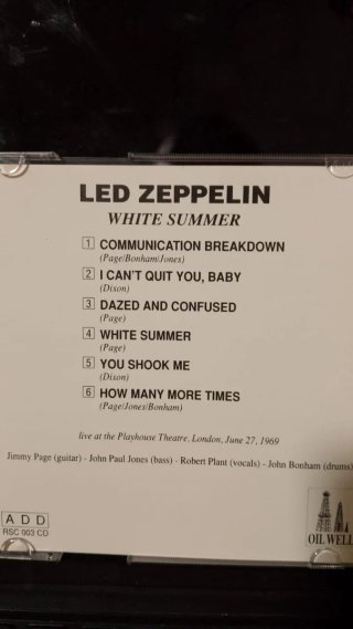 Led Zeppelin White Summer CD