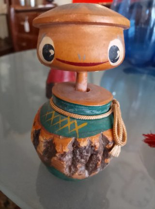 Set 5 Kokeshi Giapponesi Legno